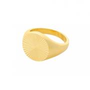 Pernille Corydon Ocean Star Signet Ring 18 kt. Gullforgylt sølv R-284-...