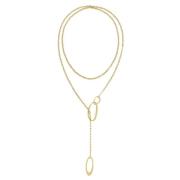 Calvin Klein PLAYFUL ORGANIC SHAPES Halskjede 18 kt. Gullforgylt Rustf...