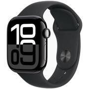 Apple Watch Series 10 GPS 42mm Jet Black Aluminium Sport Band M/L MWWF...