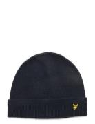 Racked Rib Beanie Accessories Headwear Beanies Blue Lyle & Scott