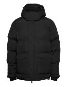 Puffer Jacket - Grs/Vegan Fôret Jakke Black Knowledge Cotton Apparel