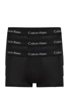 Low Rise Trunk 3Pk Boksershorts Black Calvin Klein