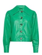 Josefina Jacket Skinnjakke Skinnjakke Green Gina Tricot