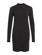 Objthess L/S Knit Dress Kort Kjole Black Object