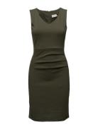 Sara Dress Kort Kjole Khaki Green Kaffe