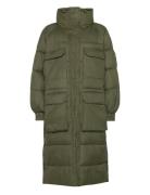 W. Balloon Sleeve Puffer Coat Fôret Kåpe Khaki Green Svea