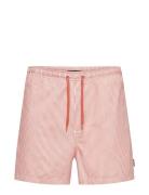 Onsted Stripe Seersucker Swim Noos Badeshorts Red ONLY & SONS