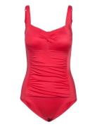 Fiji/Eco Shaping_Swimsuit Badedrakt Badetøy Red Dorina