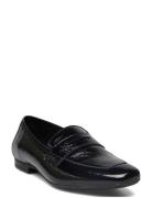 Bialilly Loafer Nappa Lak Mokasiner Lave Sko Black Bianco