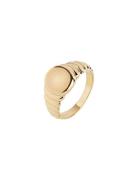 Wave Ring Ring Smykker Gold Maria Black