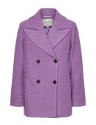 Yasinferno Wool Mix Jacket Ulljakke Jakke Purple YAS