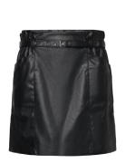 Carheidi Faux Leather Skirt Otw Kort Skjørt Black ONLY Carmakoma