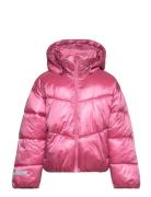 Jacket Puffer Fôret Jakke Pink Lindex