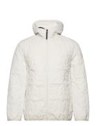 Puffer Jacket With Hood Fôret Jakke White Lindbergh