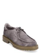 Jaz Low Top - Brain Suede Mokasiner Lave Sko Grey Garment Project