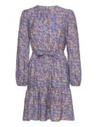 Dress Leyla Print Kort Kjole Blue Lindex