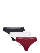 3P Thong Stringtruse Undertøy Burgundy Tommy Hilfiger