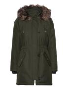 Onliris Fur Winter Parka Life Cc Otw Outerwear Parka Coats Green ONLY