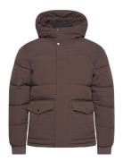 Jjdavid Puffer Jacket Fôret Jakke Brown Jack & J S