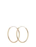 Plain Hoops Accessories Jewellery Earrings Hoops Gold Pernille Corydon