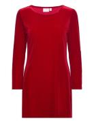 Vivelvo L/S Dress/Ln Kort Kjole Red Vila