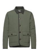 Quilted Jacket Vattert Jakke Khaki Green Resteröds