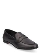 Essential Leather Loafer Mokasiner Lave Sko Black Tommy Hilfiger