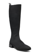 Biadiana Square Boot Knitted Høye Støvletter Black Bianco