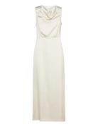 Viravenna Waterfall S/L Maxi Dress-Noos Maxikjole Festkjole White Vila