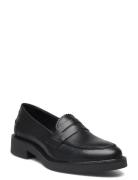 Biaalma Penny Loafer Crust Mokasiner Lave Sko Black Bianco