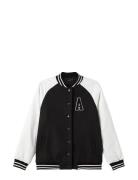 Nlmarsity Ls Bomber Jacket Bomberjakke Black LMTD