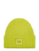 W Chunky Rib Beanie Accessories Headwear Beanies Green UGG