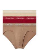 Hip Brief 3Pk Underbukser Y-frontunderbukser Beige Calvin Klein