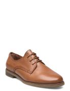 Women Lace-Up Mokasiner Lave Sko Brown Tamaris