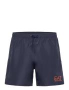 Mens Woven Boxer Badeshorts Navy EA7