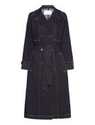 Lr-Freja Trench Coat Kåpe Navy Levete Room