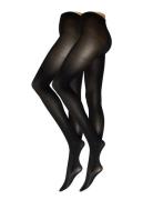 Tights 40 Den 2 Pack Recycled Lingerie Pantyhose & Leggings Black Lind...