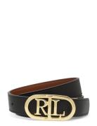 Ntrl Smth/Ntrl Smth-Oval Rev 25-Blt Belte Black Lauren Ralph Lauren