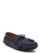 Suede-Anders Tie-Cs-Drv Mokasiner Lave Sko Navy Polo Ralph Lauren