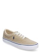 Keaton Washed Canvas Sneaker Lave Sneakers Beige Polo Ralph Lauren