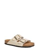 Women Slides Flate Sandaler Cream Tamaris