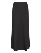 Viscose Maxi Skirt Langt Skjørt Black Gina Tricot