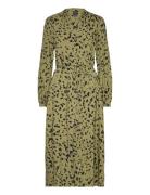 Dress Elsa Knelang Kjole Khaki Green Lindex