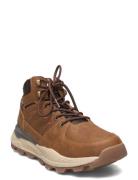 47Bs011-Casual Men Sneaker High Høye Sneakers Brown Dockers By Gerli