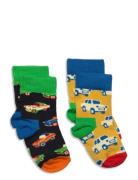 2-Pack Kids Car Sock Sokker Strømper Multi/patterned Happy Socks