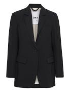 Elton - Classic Gabardine Blazers Single Breasted Blazers Black Day Bi...