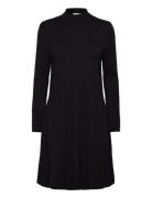 Vicomfy A-Line Rollneck Knit Dress/Pb/1 Dresses Knitted Dresses Black ...