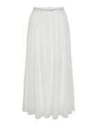 Yasmistra Hw Maxi Skirt S. - Celeb Langt Skjørt White YAS