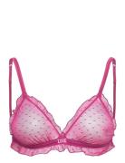 Reggipetto Lingerie Bras & Tops Soft Bras Bralette Pink Love Stories