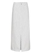 Onlmerle Hw Lon Slit Stripe Skirt Cc Pnt Langt Skjørt White ONLY